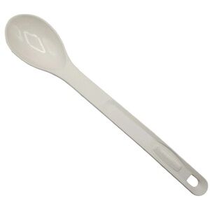 Vintage Rubbermaid White Serving Basting Solid Spoon Nylon Plastic 1973 USA 13”